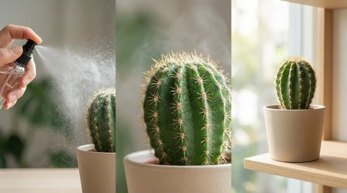サボテンに霧吹きをする3つの目的