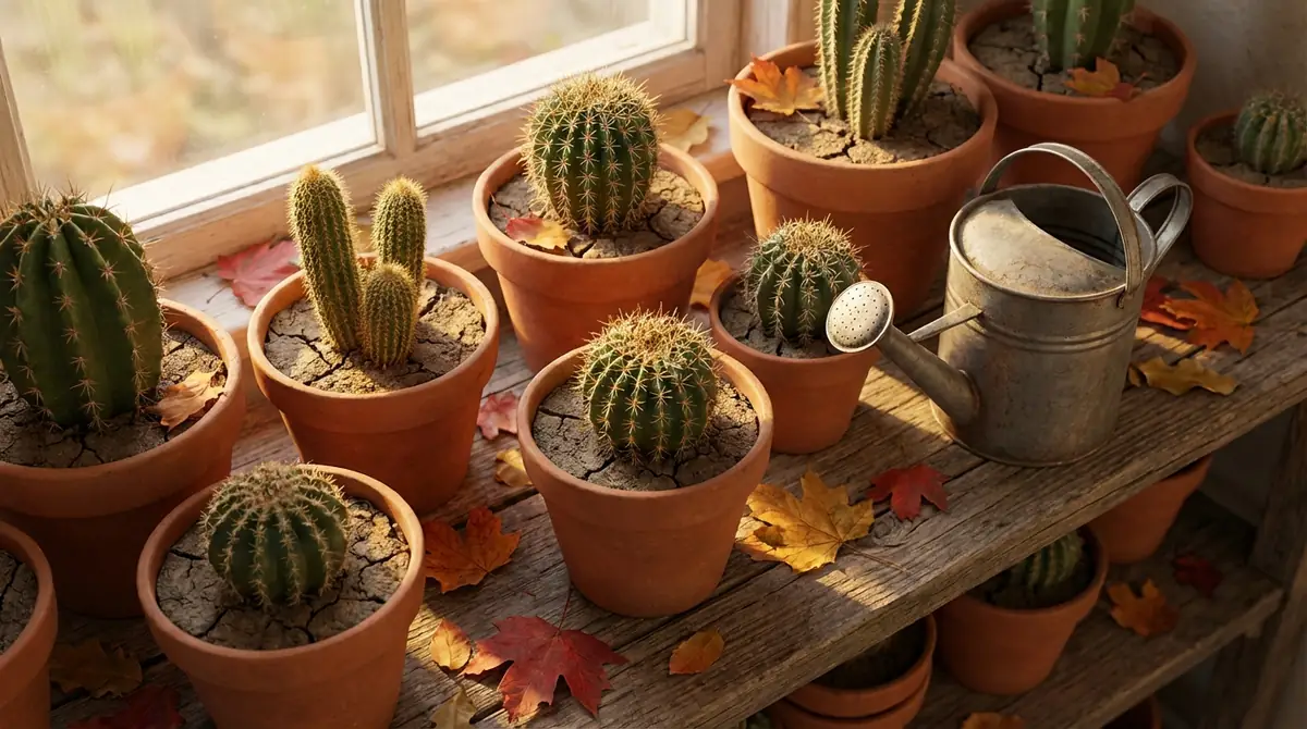 秋にサボテンの水やりを減らす理由｜生育サイクルから解説