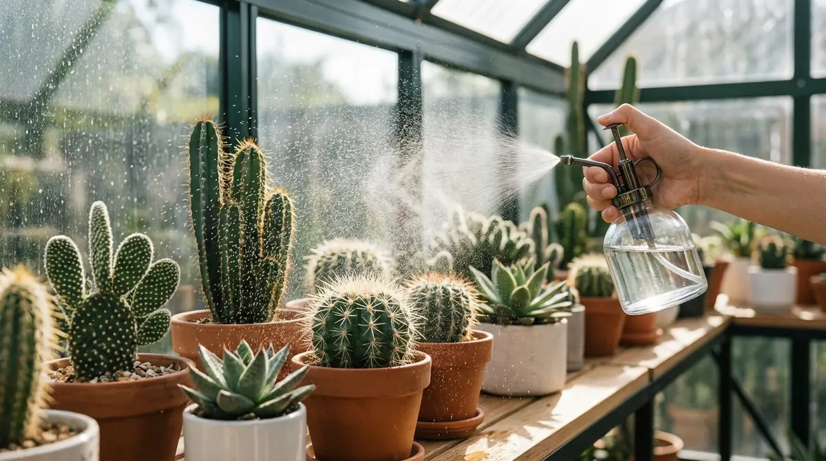 サボテンへの霧吹き｜正しいやり方5ステップ