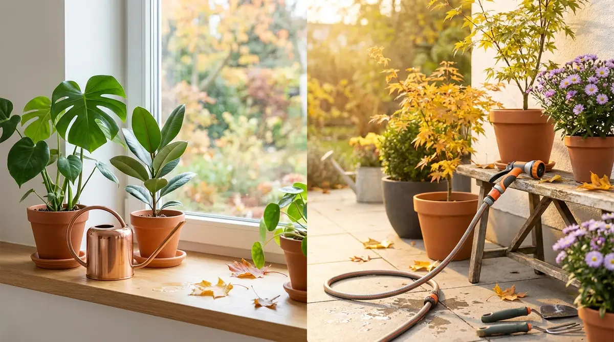 室内・屋外で変わる秋の水やり調整法