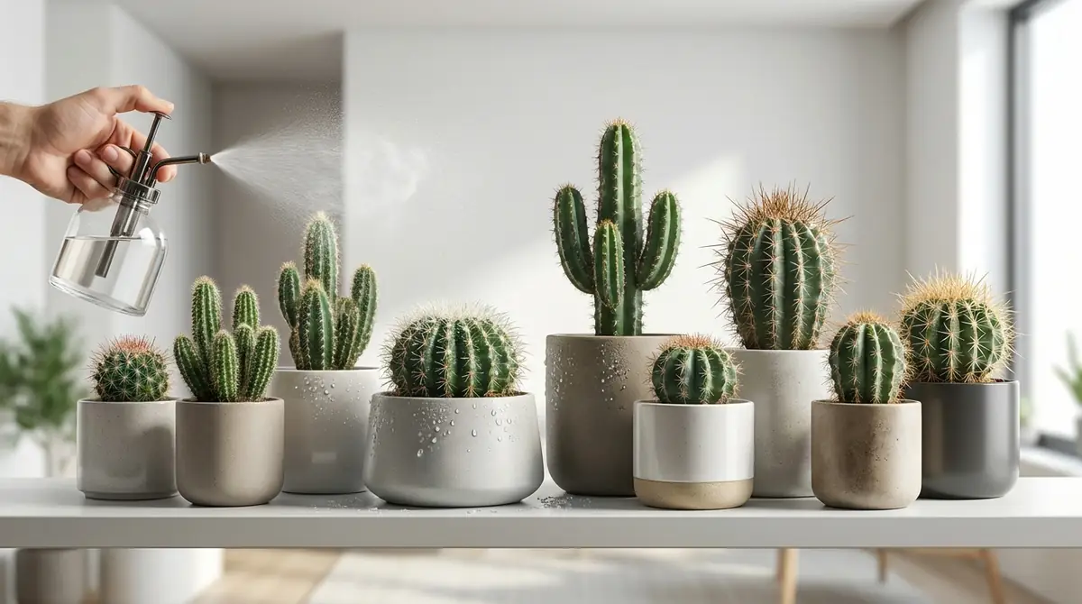 サボテンの種類別｜霧吹きの必要度チェック
