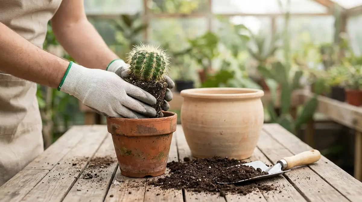 サボテンの植え替え｜タイミングと手順の基本
