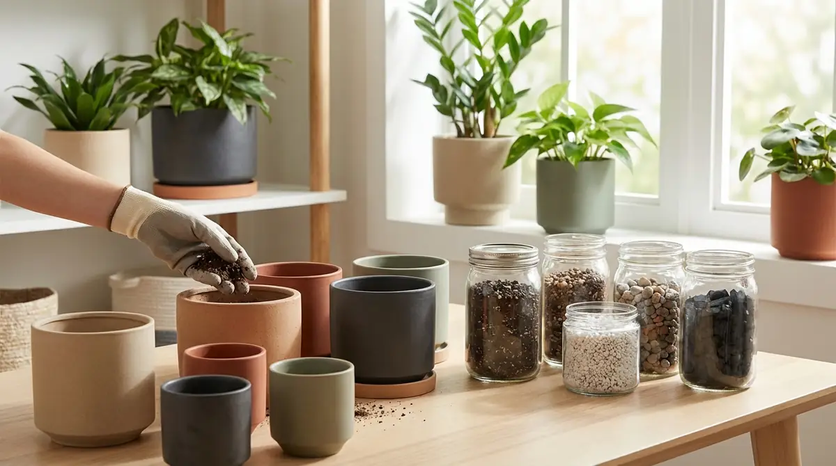 土と鉢の選び方｜室内栽培に適した環境づくり