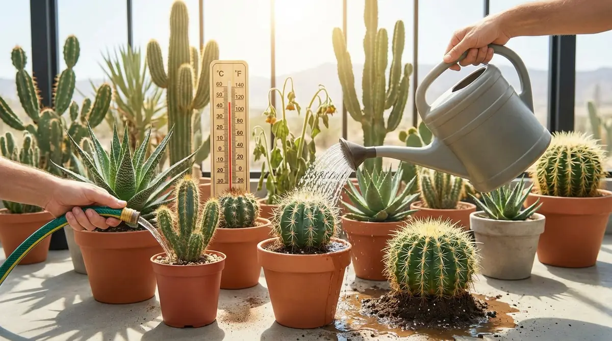 夏のサボテン水やりでやりがちなNG行動3選