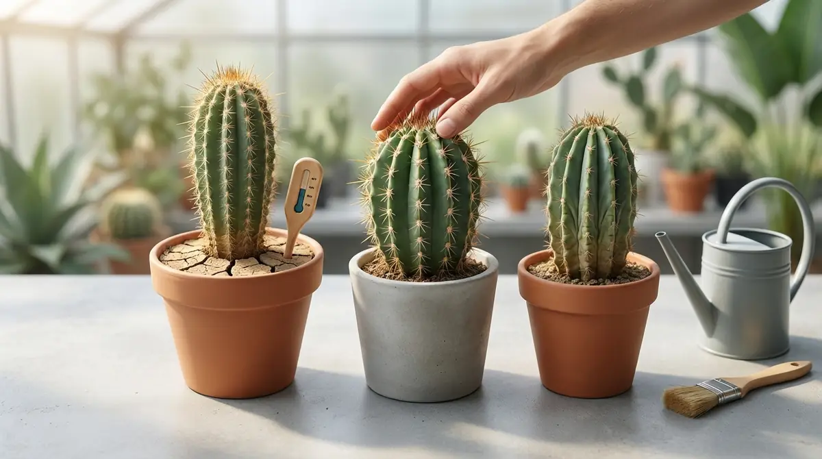 サボテンの水やりタイミングを見極める3つの確認方法