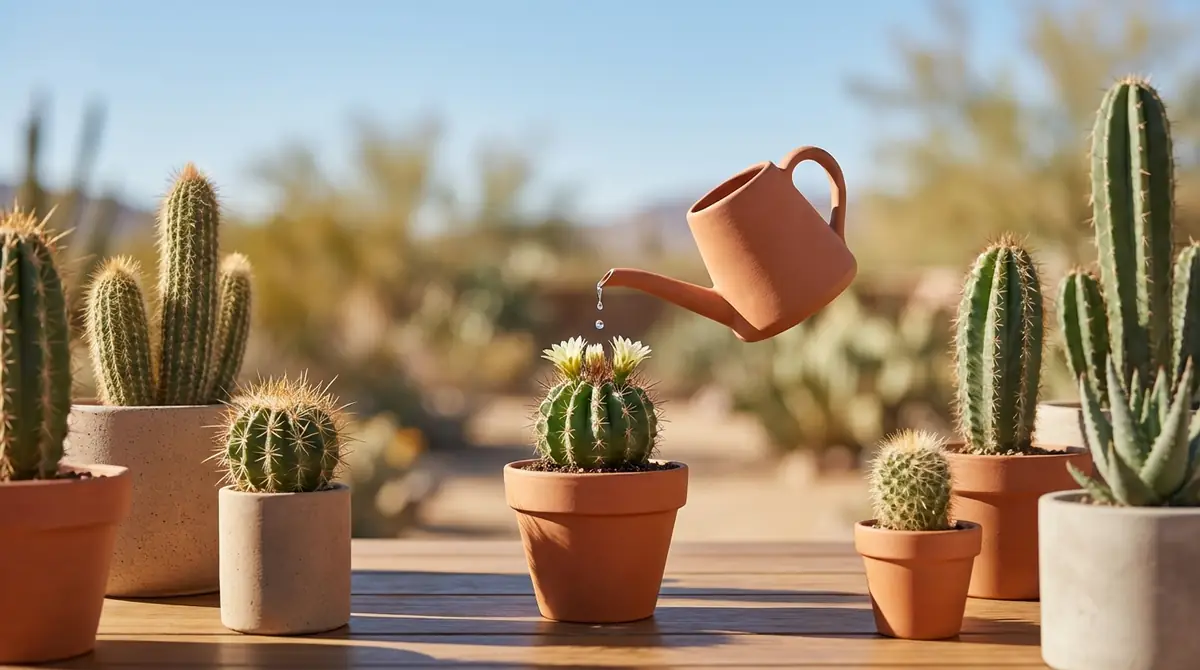 サボテンの正しい水やり方法【5ステップで解説】