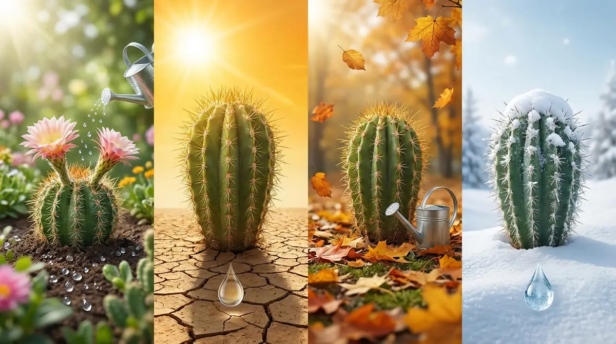 季節別｜サボテンの水やり頻度カレンダー