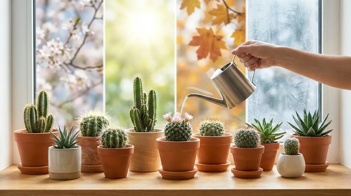 【水やり完全ガイド】サボテンの季節別・頻度とタイミング