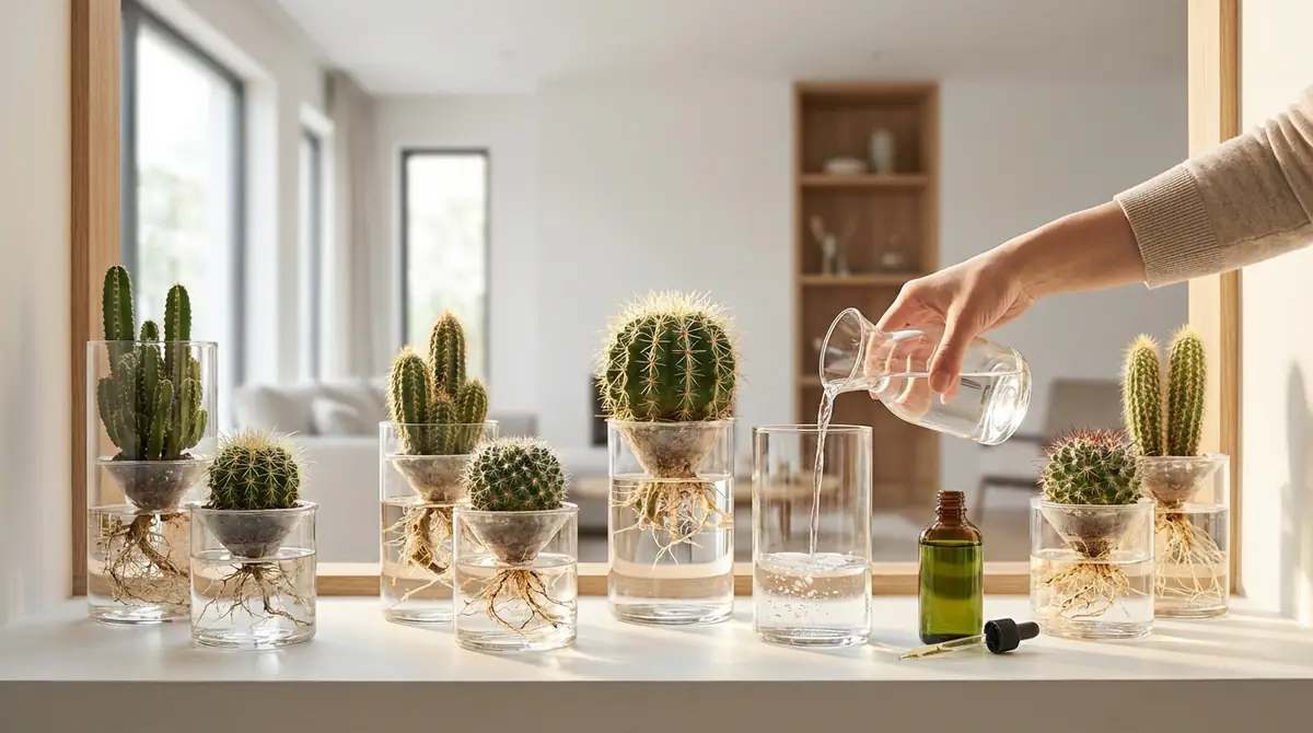 サボテン水耕栽培の日常管理｜水換え・肥料・置き場所