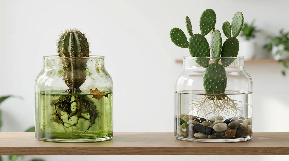 サボテン水耕栽培のよくある失敗と対処法｜根腐れ・藻・成長不良