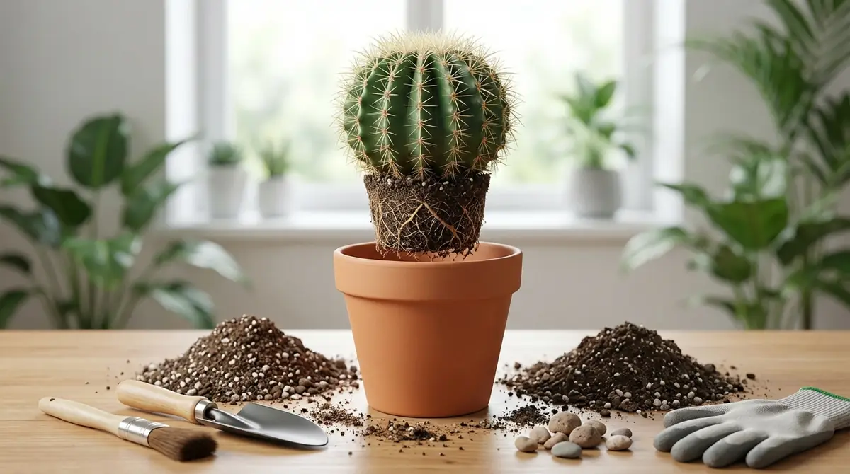 サボテンを素焼き鉢へ植え替える方法｜5ステップ簡易ガイド