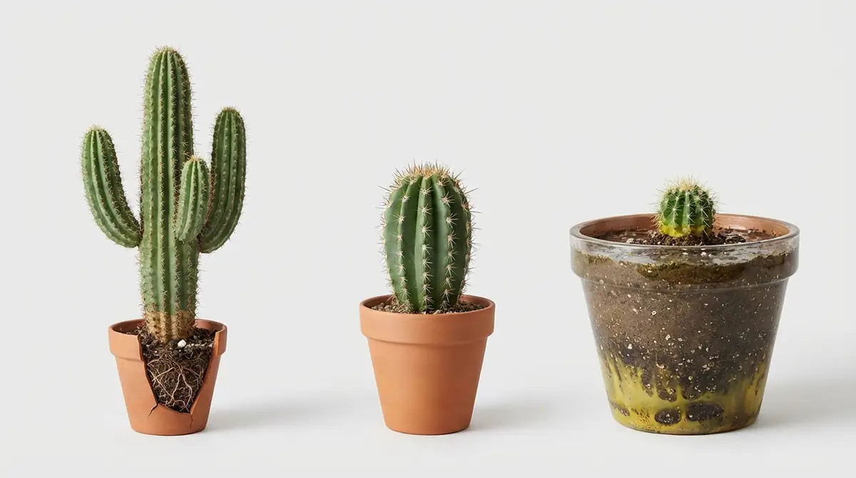 サボテンの鉢サイズを間違えると起きる3つの失敗
