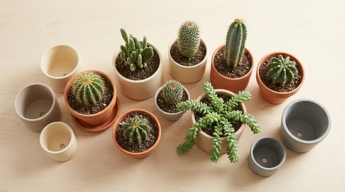 サボテンのタイプ別｜最適な鉢サイズの決め方