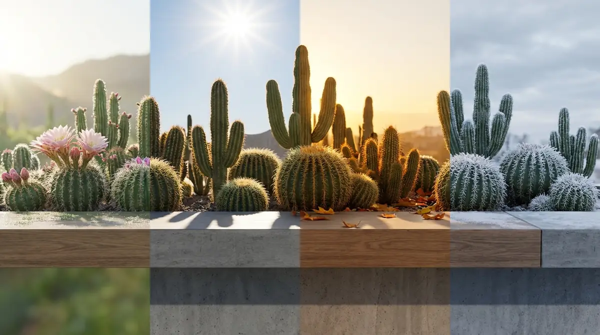 季節別｜サボテンの日照管理カレンダー