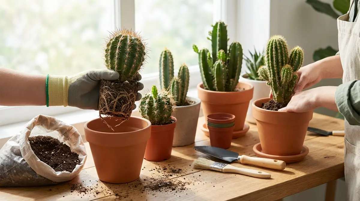 サボテンの植え替え時期を見極める3つの判断基準