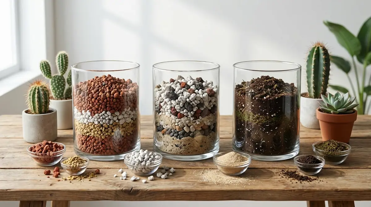 サボテン用土の基本配合比率3パターン