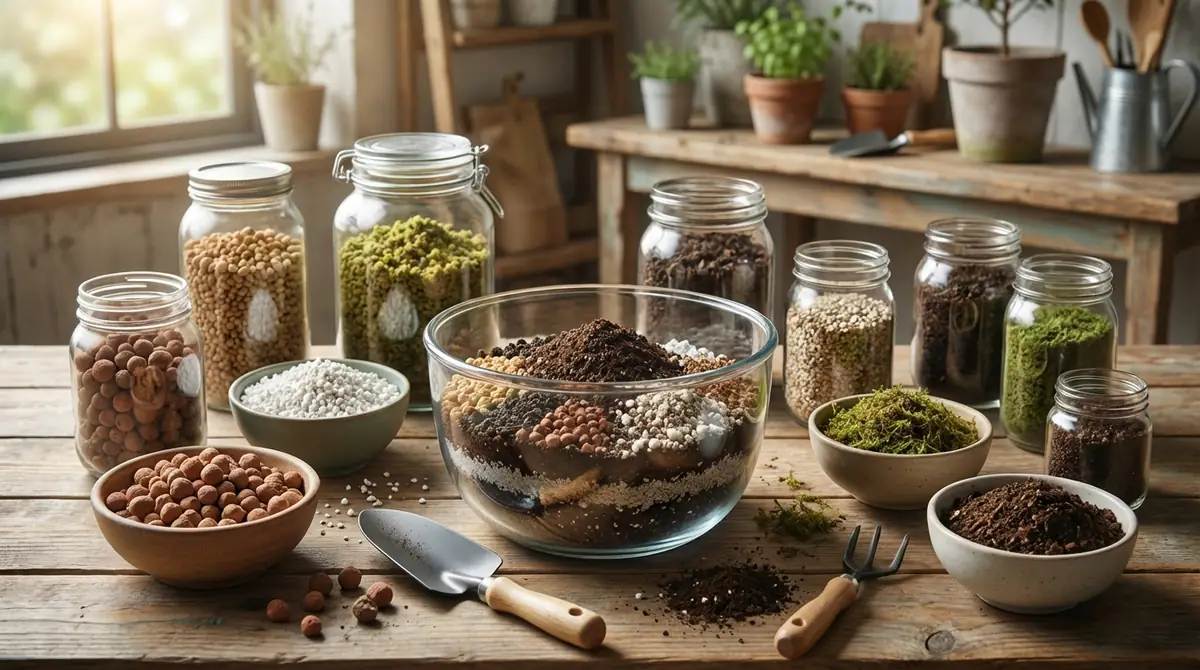 土の配合に使う素材の役割と特徴