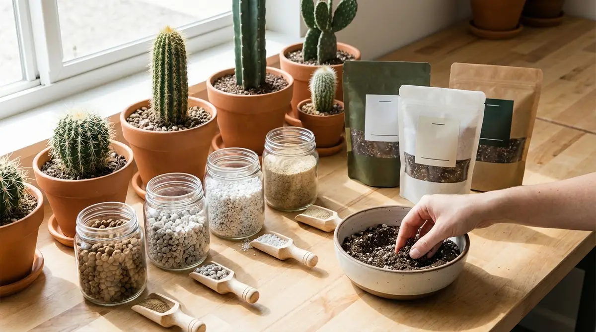 サボテン植え替え用の土｜おすすめ配合比率と市販品3選
