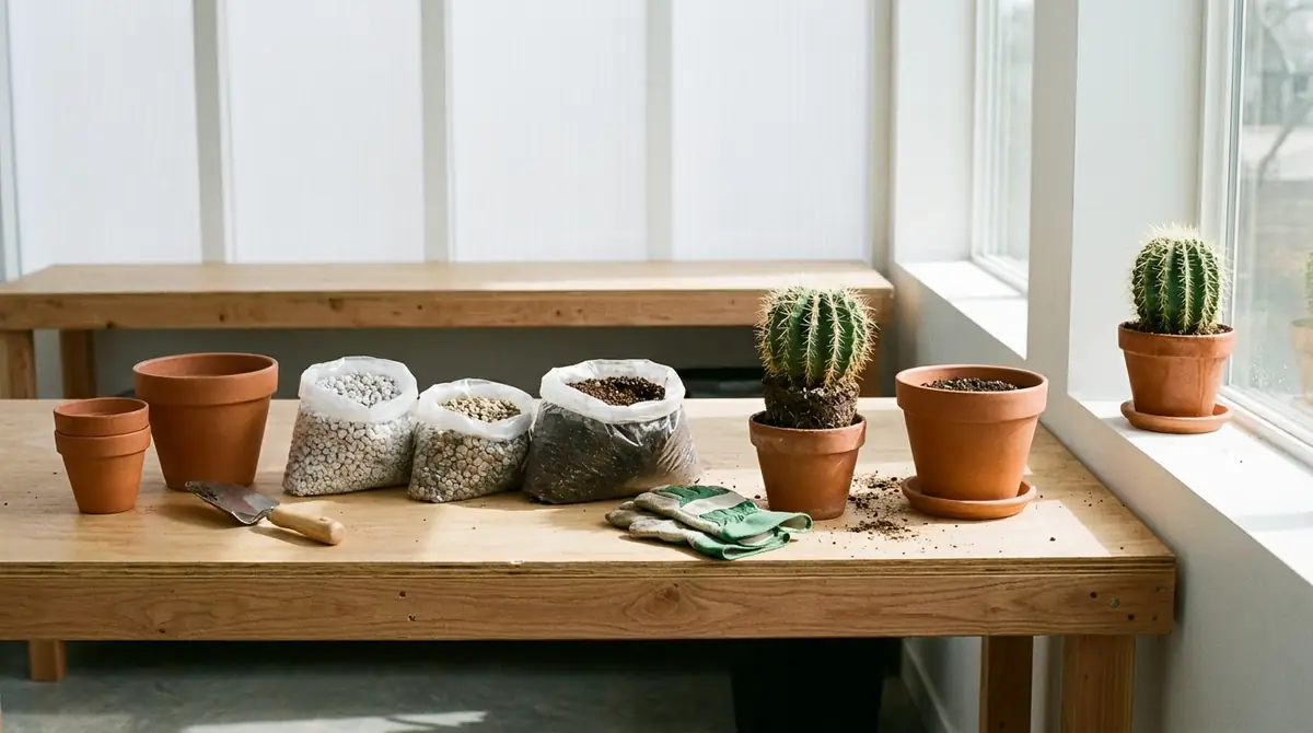サボテンの植え替え手順7ステップ【土の準備から管理まで】