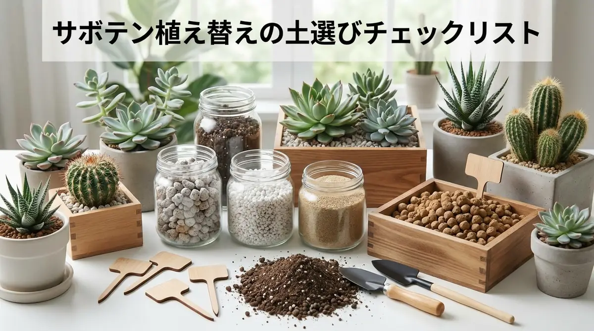 まとめ｜サボテン植え替えの土選びチェックリスト