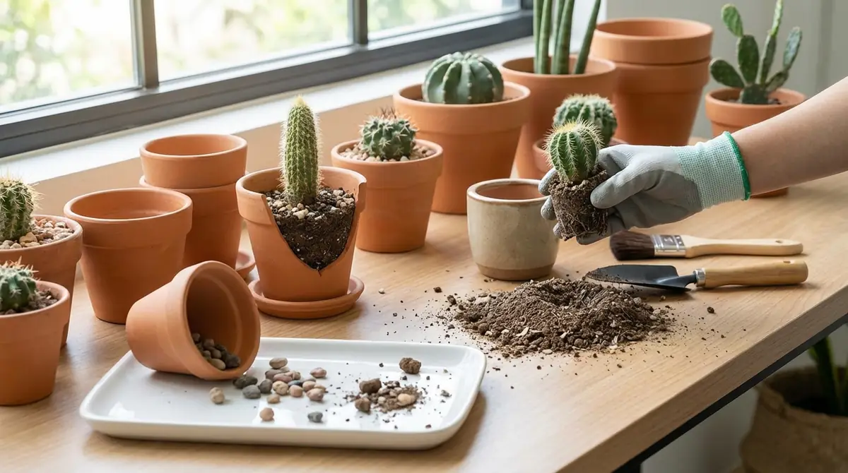 サボテンの植え替えで初心者がやりがちな失敗5つと対策