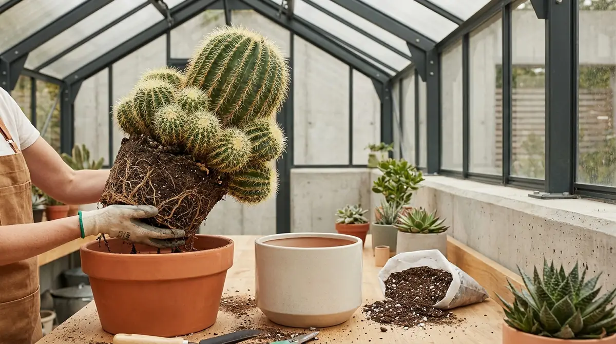 【応用】大型サボテン・子株付きの植え替え方法