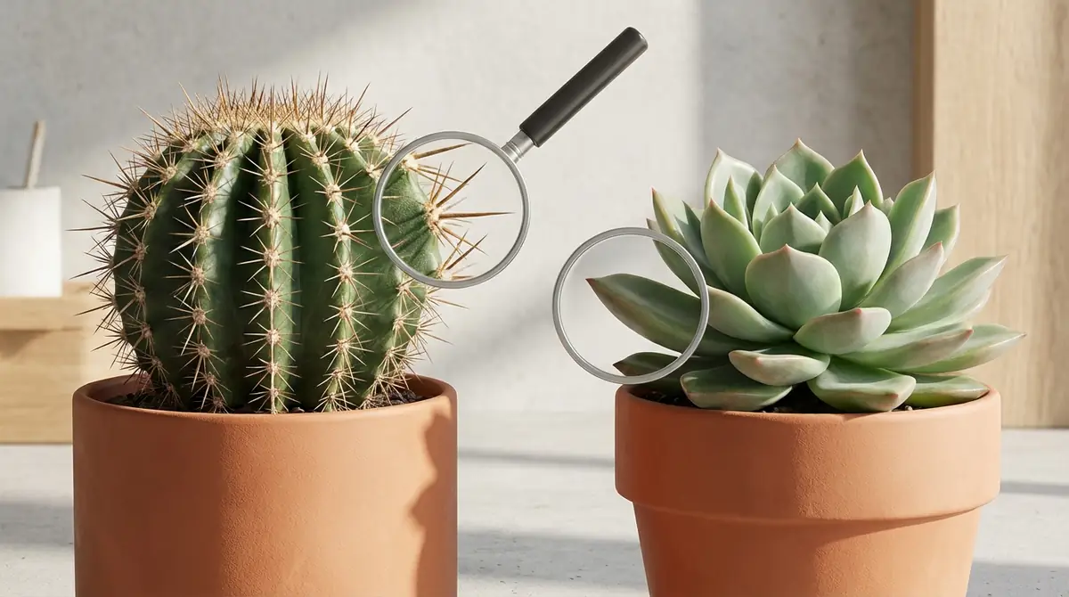 サボテンと多肉植物の見分け方｜3つのチェックポイント