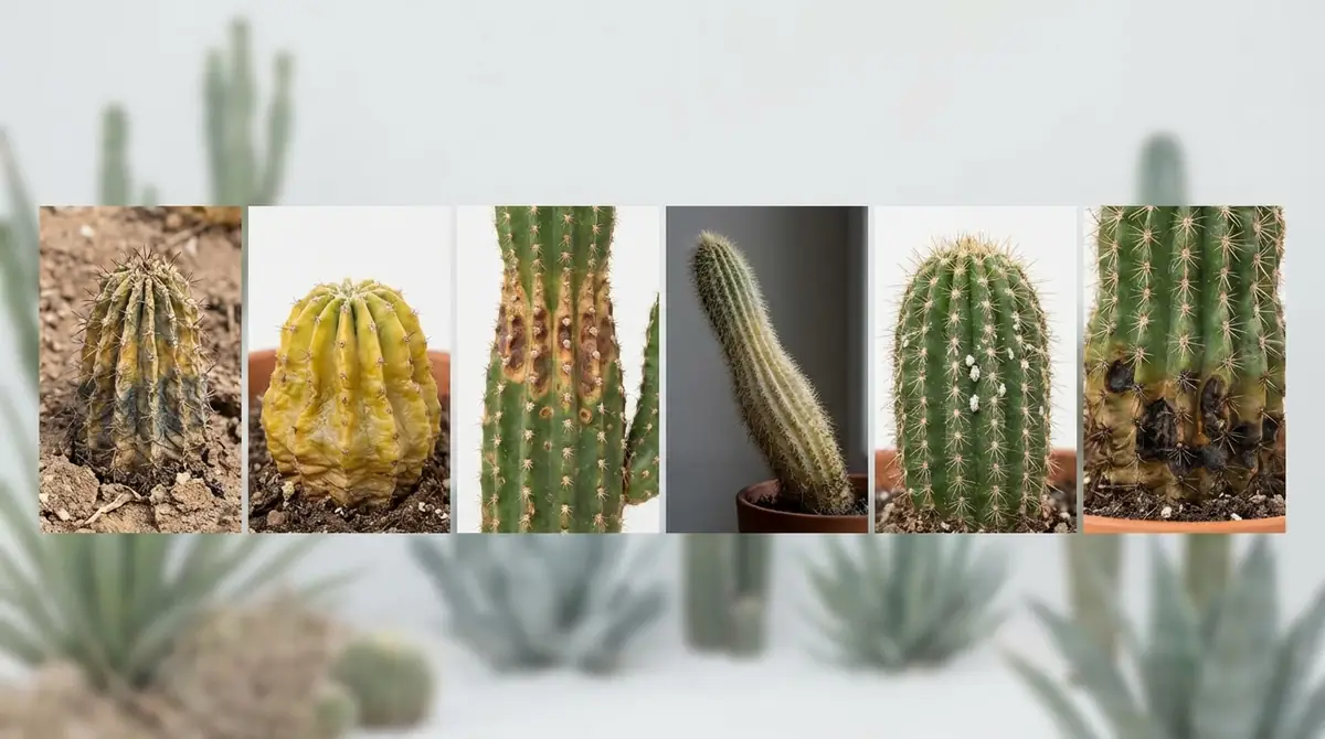 サボテンが枯れる6つの原因と症状の特徴