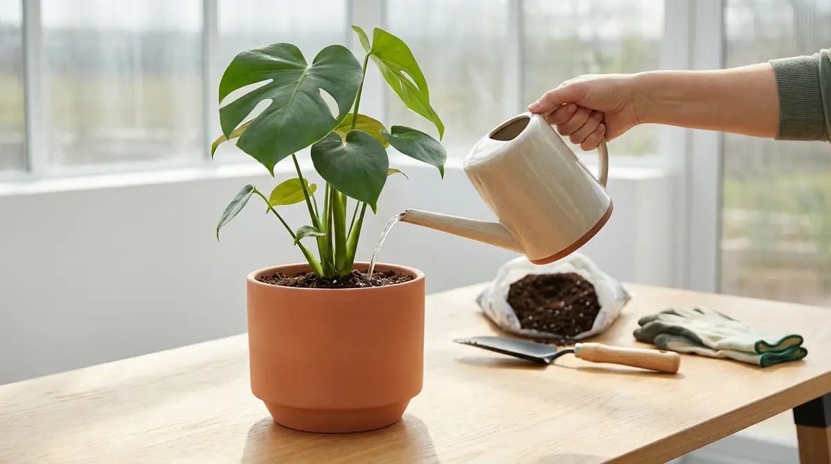 植え替え後の初回水やり方法【正しい5ステップ】