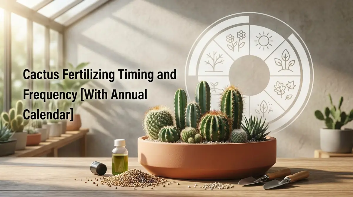 サボテンの肥料を与える時期と頻度【年間カレンダー付き】