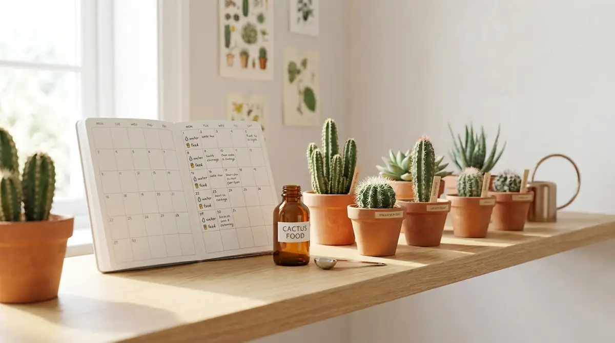 【月別カレンダー】サボテンの肥料スケジュール完全ガイド