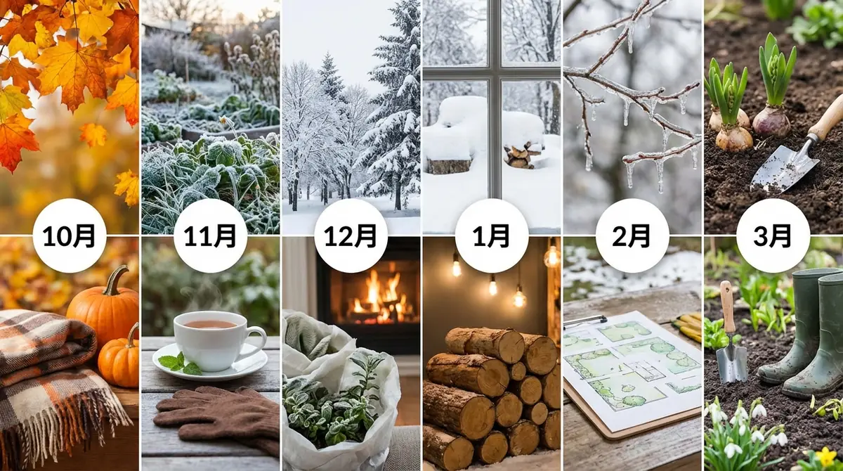 【月別カレンダー】10月〜3月の冬越しスケジュール