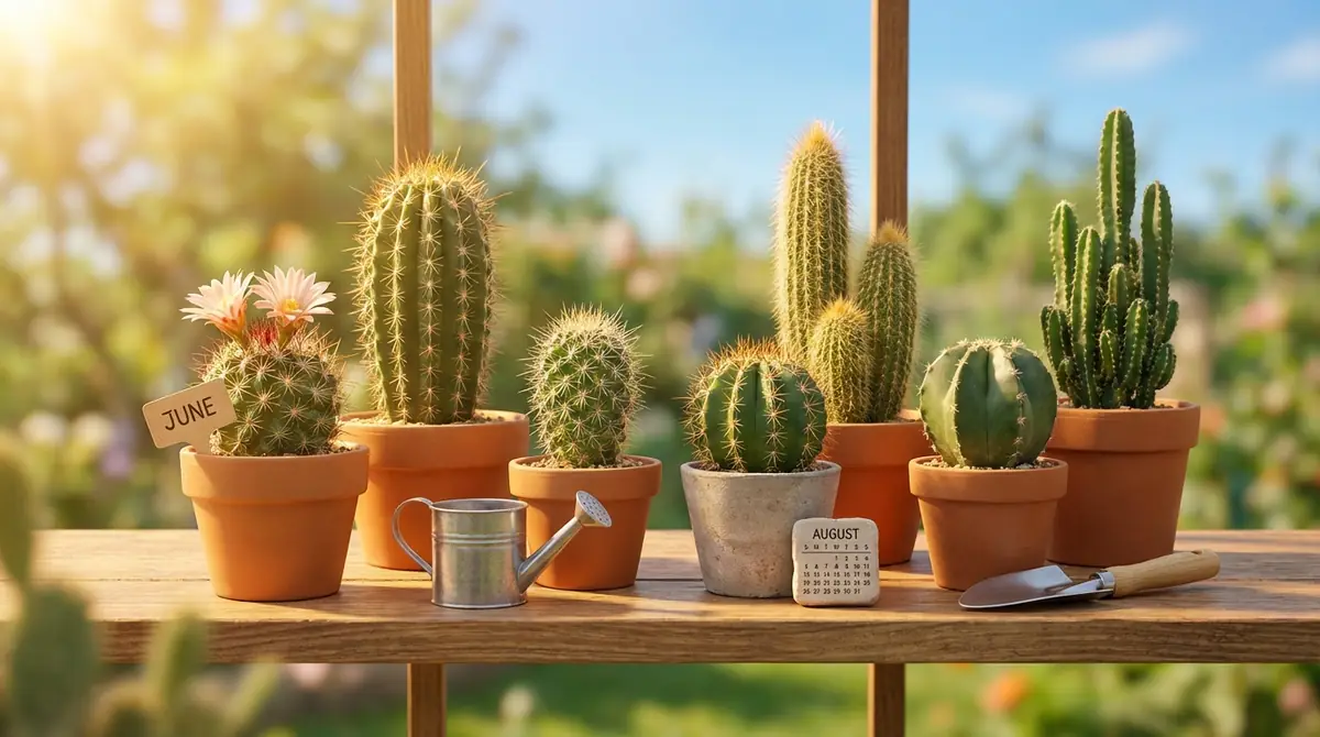 サボテンの夏管理カレンダー｜6月〜9月のやることリスト