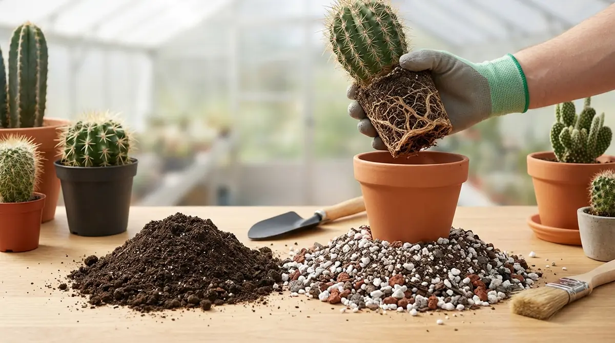 サボテンの植え替えに専用土が必要な理由