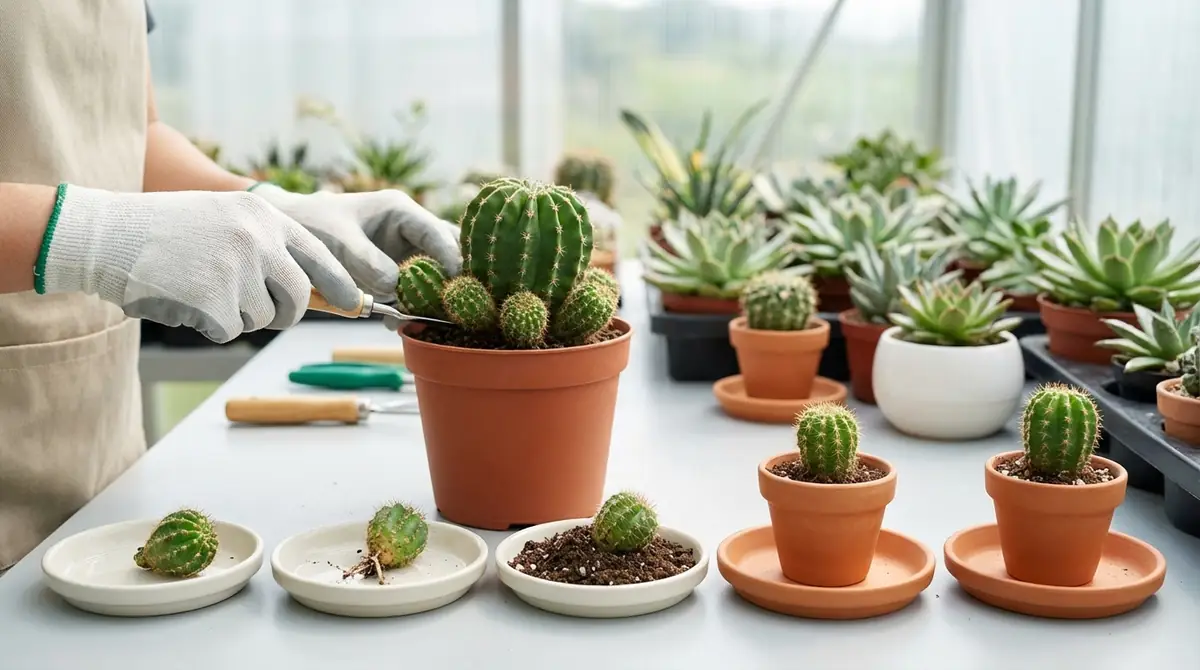 【図解】サボテンの子株の外し方5ステップ