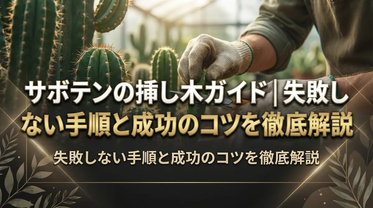 サボテンの挿し木ガイド｜失敗しない手順と成功のコツを徹底解説