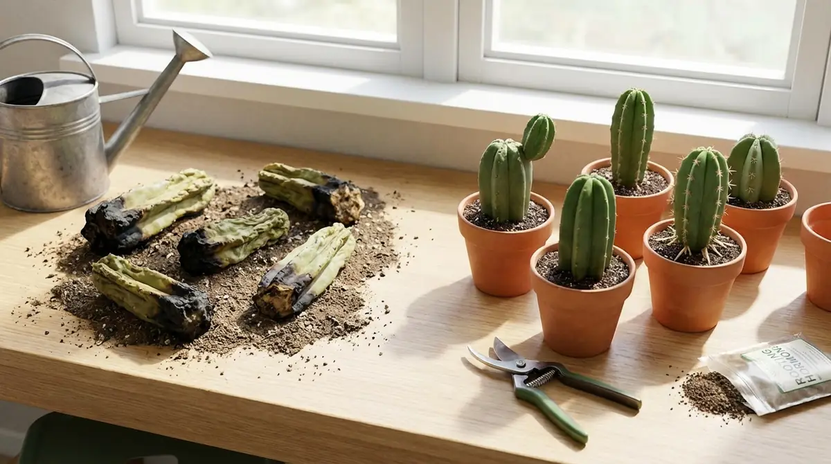 サボテン挿し木の失敗原因と対処法