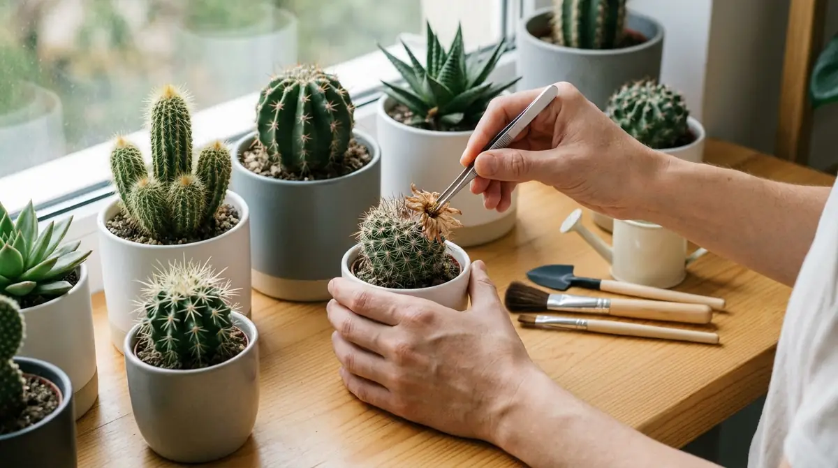 サボテンの花が終わったら？開花後の管理方法