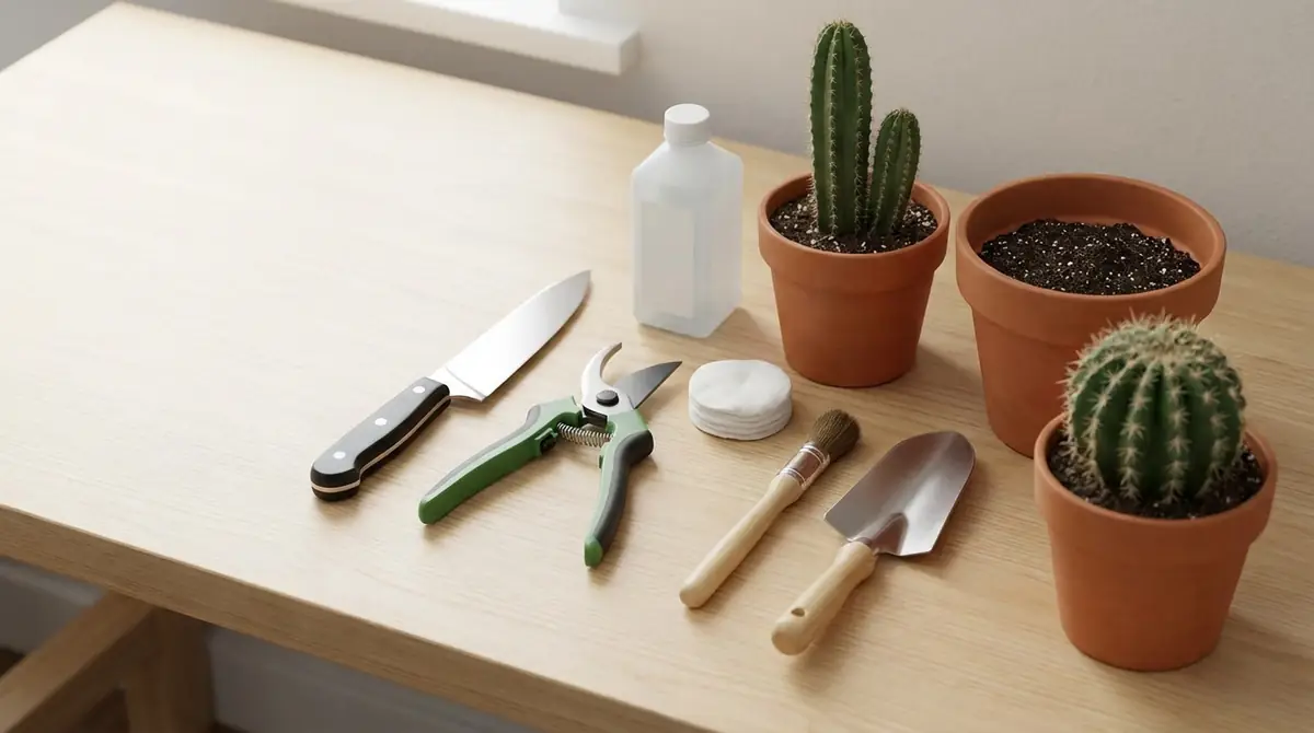 サボテン胴切りに必要な道具と準備
