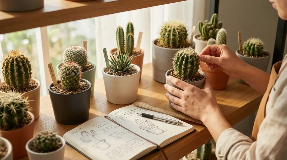 成長記録をつけてサボテン栽培を楽しもう