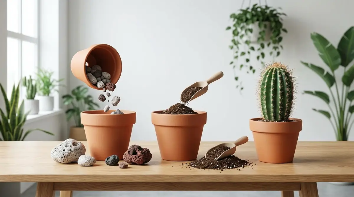 サボテンへの鉢底石の入れ方【5ステップ】