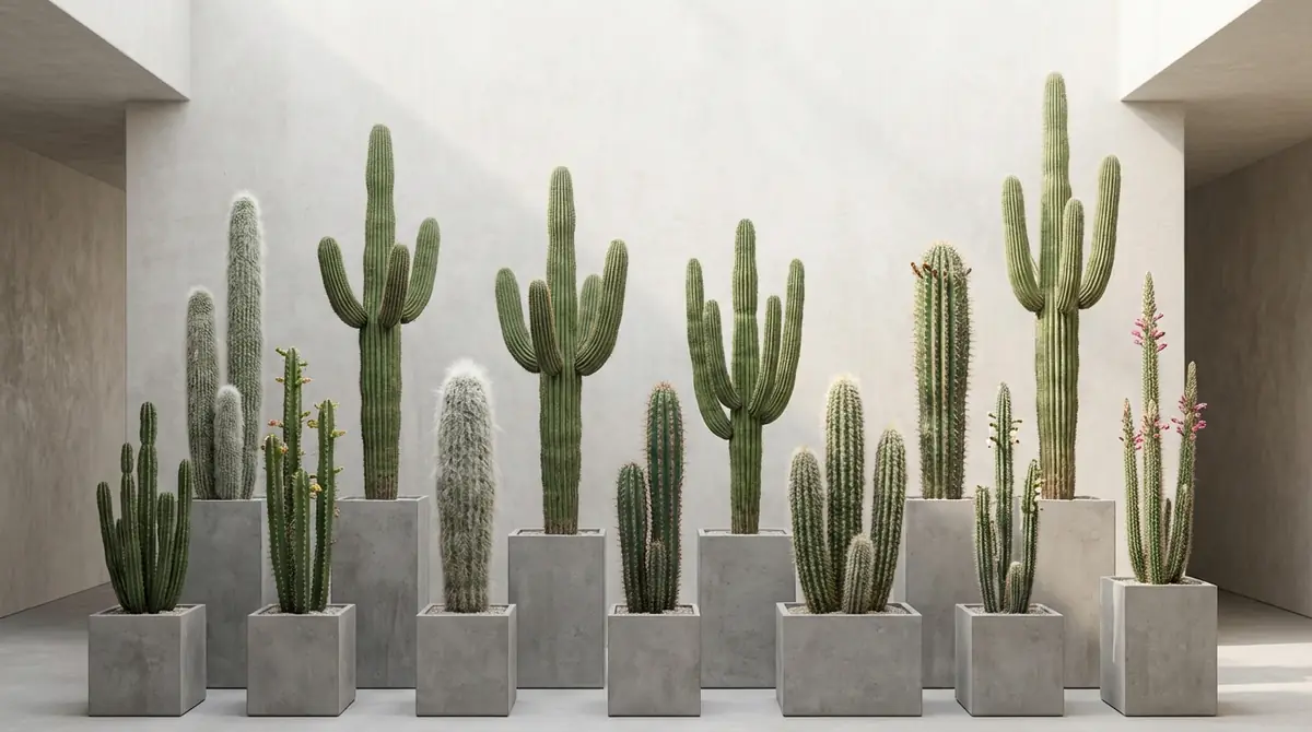 【特徴別】柱サボテンの種類早見表