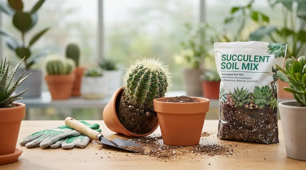 玉サボテンの植え替え方法｜時期・手順・土の選び方