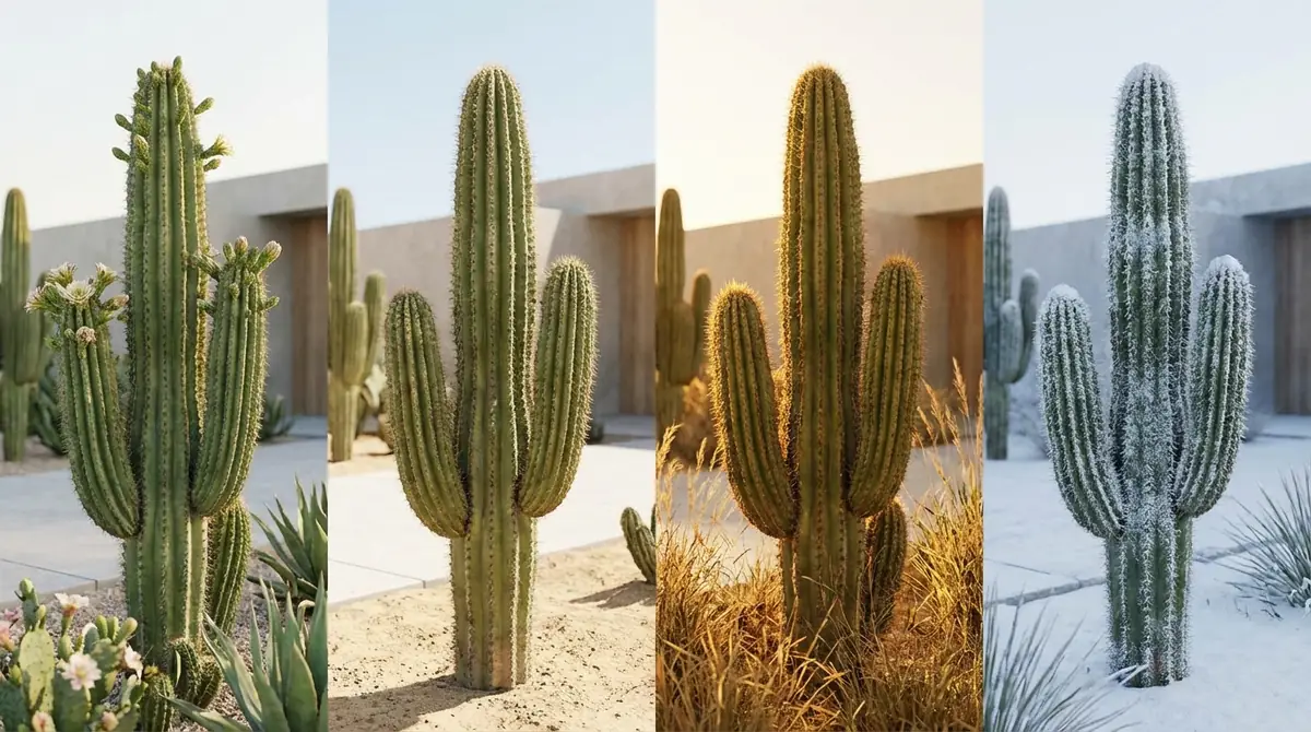 大型柱サボテンの育て方|季節別の管理ポイント