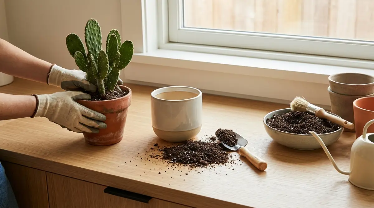 孔雀サボテンの植え替え方法