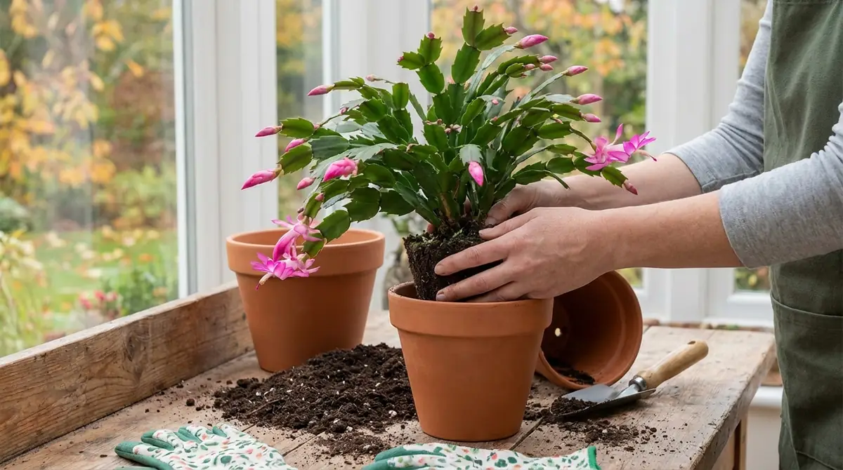 シャコバサボテンの植え替え方法と適切な時期