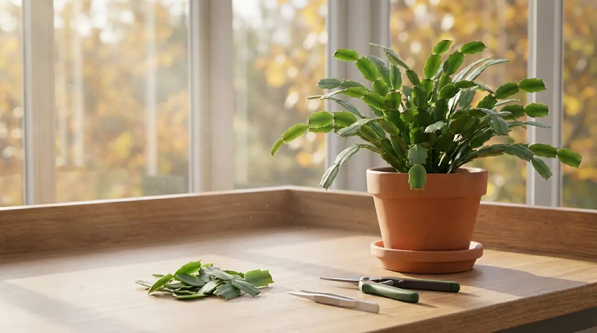 シャコバサボテンの剪定（摘芯）方法と時期