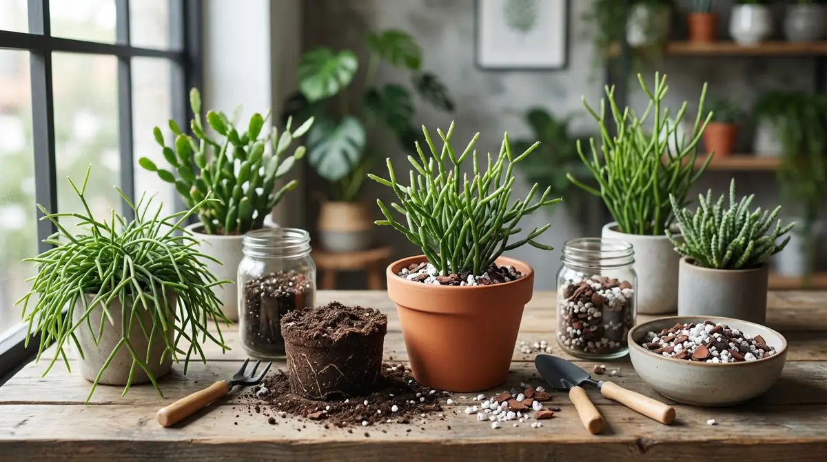 リプサリスの用土と植え替え｜根腐れを防ぐ土選び