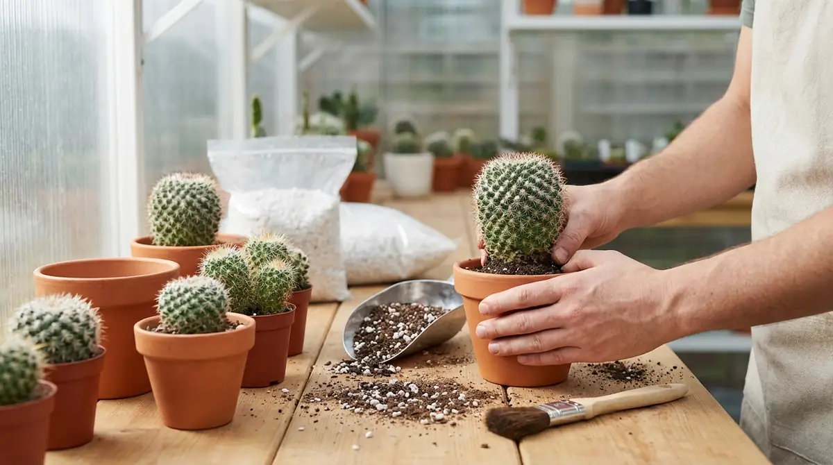 マミラリアの植え替え方法【手順を図解で解説】