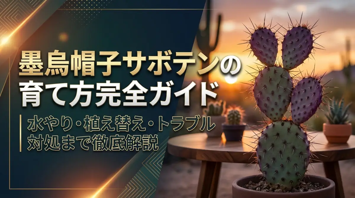 墨烏帽子サボテンの育て方完全ガイド｜水やり・植え替え・トラブル対処まで徹底解説